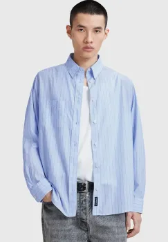 AllSaints camasa din bumbac MARCEL barbati, cu guler clasic, regular, M042SC imagine