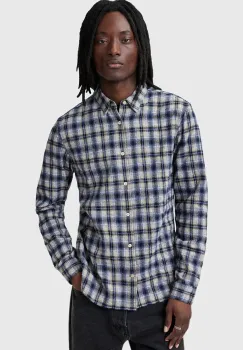 AllSaints camasa din bumbac ORIN barbati, cu guler clasic, relaxed, M019SC imagine