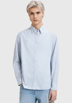 AllSaints camasa din bumbac SAINT cu guler clasic, relaxed, M087SC imagine
