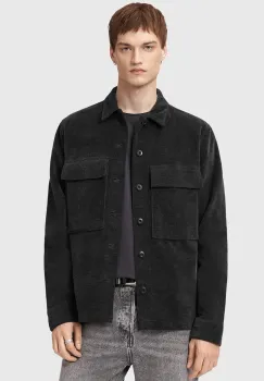 AllSaints camasa HAWKER culoarea negru, relaxed, M017SD imagine