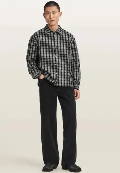 AllSaints  camasa pentru barbati din bumbac CASBAH imagine