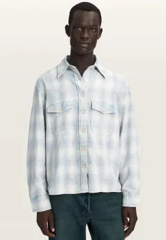 AllSaints camasa pentru barbati, din bumbac SANTOS imagine