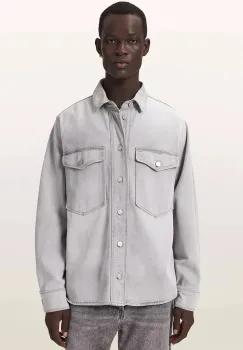 AllSaints  camasa pentru barbati din denim ALBIN imagine