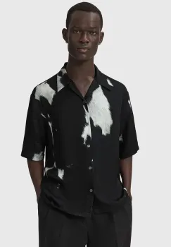 AllSaints  camasa pentru barbati din vascoza TEMPLAR imagine
