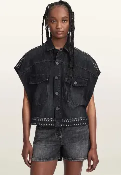 AllSaints camasa pentru femei, din denim ALBA imagine