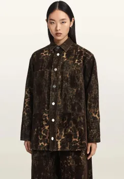 AllSaints  camasa pentru femei din denim EDEN FLOCK imagine