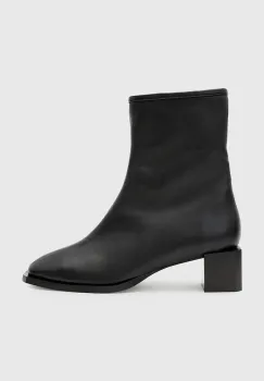 AllSaints cizme de piele AVRIL BOOT culoarea negru, cu toc drept, W013FC imagine