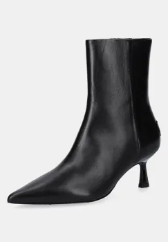 AllSaints cizme de piele VIVIAN BOOT culoarea negru, cu toc cui, W008FD imagine