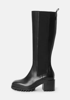 AllSaints cizme Natalia Boot femei, culoarea negru, cu toc drept, W100FB imagine
