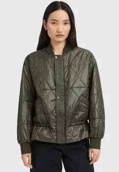 AllSaints geaca bomber ALII culoarea verde, de tranzitie, oversize, W051OD imagine