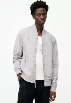 AllSaints geaca bomber barbati, culoarea gri, de tranzitie imagine