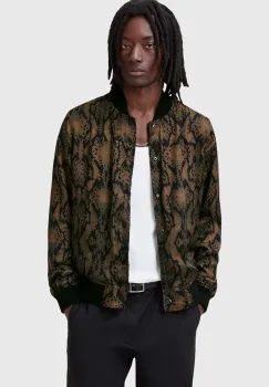 AllSaints geaca bomber cu doua fete SOUNDVIEW culoarea negru, de tranzitie, M006OC imagine