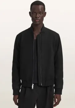 AllSaints  geaca bomber pentru barbati cu lana DECEIT imagine