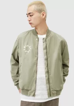 AllSaints geaca bomber TIERRA FADED BOMBER barbati, culoarea verde, de tranzitie, M006OA imagine