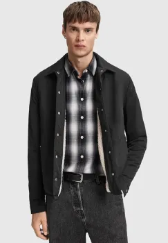 AllSaints geaca culoarea negru, de tranzitie, M041OD imagine