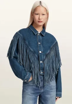 AllSaints geaca de blugi pentru femei, din denim MARLENE imagine