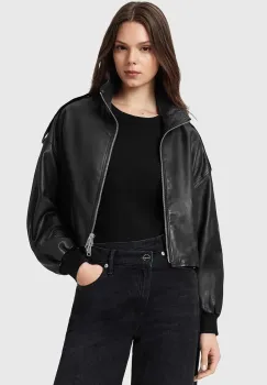AllSaints geaca de piele LOWDEN imagine