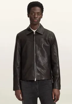 AllSaints geaca de tranzitie pentru barbati, din piele TUNE imagine
