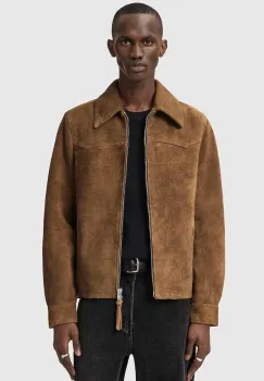 AllSaints geaca din piele intoarsa DELLCOT imagine