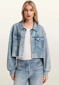 AllSaints geaca jeans ANDERS imagine