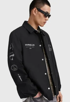 AllSaints geaca ORBITAL culoarea negru, de tranzitie, M003OD imagine