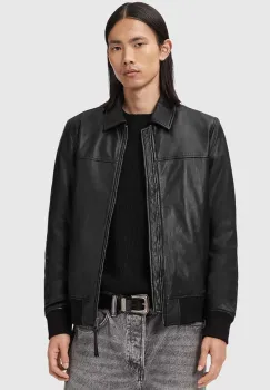 AllSaints geaca RASHFORD culoarea negru, de tranzitie, M024LD imagine