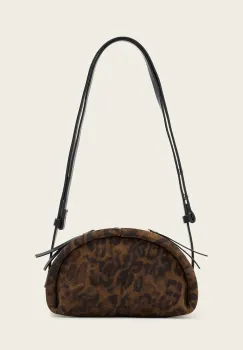 AllSaints geanta crossbody pentru femei din piele intoarsa ROSALIE imagine