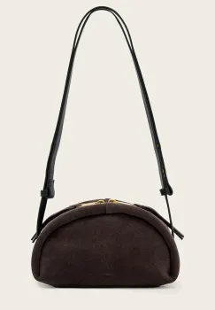 AllSaints geanta crossbody pentru femei, din piele intoarsa ROSALIE imagine