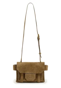 AllSaints geanta de mana din piele intoarsa URSA imagine