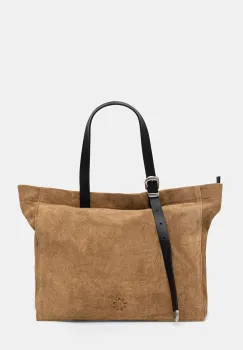 AllSaints geanta de piele intoarsa HAVEN imagine