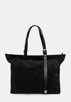 AllSaints geanta de piele intoarsa HAVEN imagine