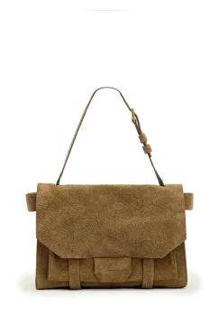 AllSaints geanta din nubuck URSA imagine