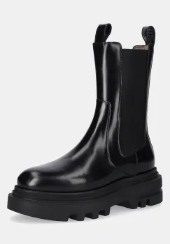 AllSaints ghete chelsea de piele ALEX BOOT culoarea negru, cu platforma, W062FB imagine