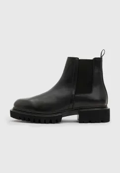 AllSaints ghete chelsea de piele VINCE BOOT barbati, culoarea negru, M050FB imagine