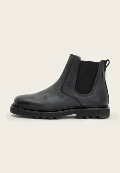 AllSaints  ghete scurte pentru barbati din piele Skiff Chelsea Boot imagine