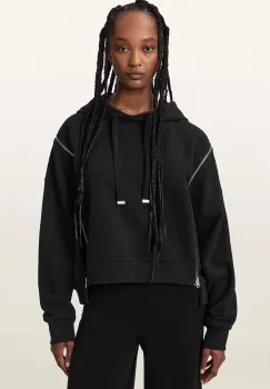AllSaints  hanorac cu gluga pentru femei din bumbac CIARA imagine