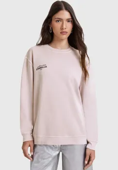 AllSaints hanorac de bumbac SOLEIL culoarea gri, cu imprimeu, W222JC imagine