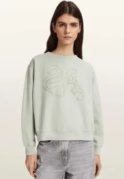 AllSaints hanorac pentru femei, din bumbac INSIGNIA imagine