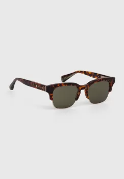 AllSaints ochelari de soare femei, culoarea maro imagine