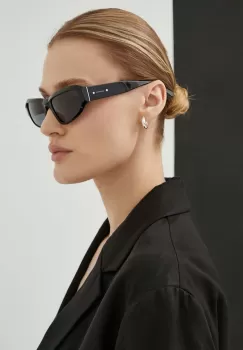 AllSaints ochelari de soare femei, culoarea negru imagine