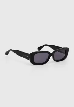 AllSaints ochelari de soare femei, culoarea negru imagine