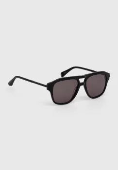 AllSaints ochelari de soare femei, culoarea negru imagine
