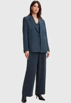 AllSaints pantaloni AVERIE femei, drept, medium waist, W040QC imagine