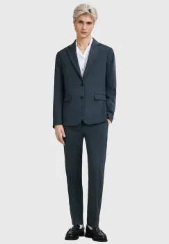 AllSaints pantaloni BAY culoarea negru, mulata, M018QC imagine