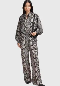 AllSaints pantaloni CHARLI femei, lat, high waist, W024TC imagine