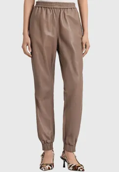 AllSaints pantaloni de piele JEN imagine