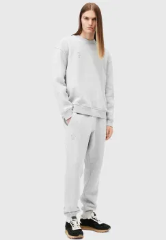 AllSaints pantaloni de trening din bumbac HAVEN culoarea gri, neted, M001TB imagine