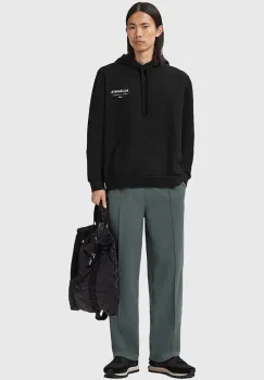 AllSaints pantaloni de trening din bumbac MILO culoarea gri, uni, M010TD imagine