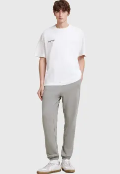 AllSaints pantaloni de trening din bumbac RAVEN SWEATPANT culoarea gri, neted, M031TA imagine