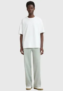 AllSaints pantaloni de trening din bumbac SOLEIL culoarea verde, uni, M041TC imagine